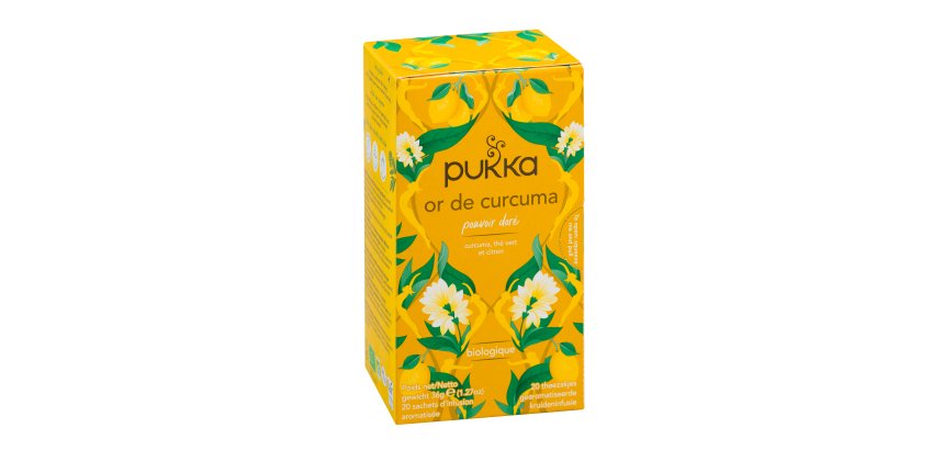 Infusion Pukka Or de Curcuma - boîte de 20 sachets