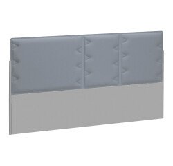Acoustic panel light grey for isle of desks Ergomaxx W 140 cm 