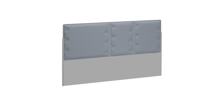 Panneau acoustique gris clair L 140 x H 70 cm pour pôle de bureaux Up & Up