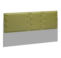 Akustische Abschirmwand für Insel von Arbeitstischen Ergomaxx grün B 140 cm 