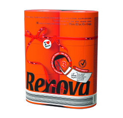 Papier toilette triple épaisseur Renova couleur - Paquet 6 rouleaux