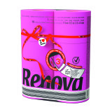 Papier toilette triple épaisseur Renova couleur - Paquet 6 rouleaux