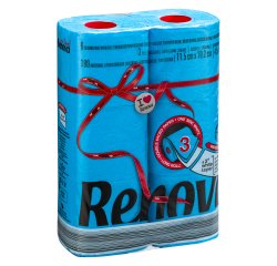 Papel higiénico de triple capa Renova color - 6 rollos de 180 hojas