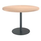 Table de réunion ronde chêne clair Ø 120 cm - Arch