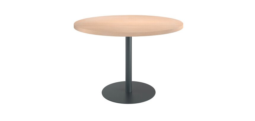 Table de réunion ronde chêne clair Ø 120 cm - Arch