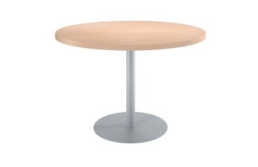 Mesa de reunión redonda Ecla roble claro Ø 120 cm
