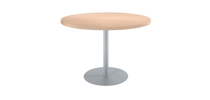 Table de réunion ronde chêne clair Ø 120 cm - Arch