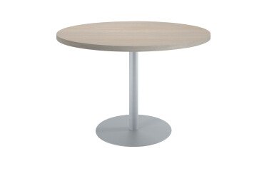 Mesa de reunión redonda Ecla roble gris Ø 120 cm