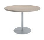 Mesa de reunión redonda Ecla roble gris Ø 120 cm
