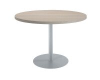 Mesa de reunión redonda Ecla roble gris Ø 120 cm