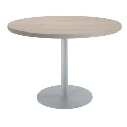 Table de réunion ronde chêne gris Ø 120 cm - Arch