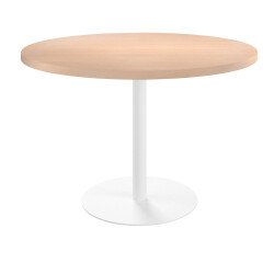 Mesa de reunión redonda Ecla roble claro Ø 120 cm