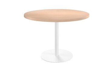 Mesa de reunión redonda Ecla roble claro Ø 120 cm