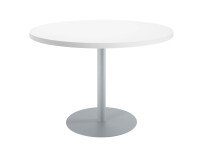 Mesa de reunión redonda Ecla blanca Ø 120 cm