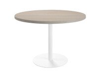 Mesa de reunión redonda Ecla roble gris Ø 120 cm
