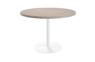 Mesa de reunión redonda Ecla roble gris Ø 120 cm
