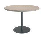 Table de réunion ronde chêne gris Ø 120 cm - Arch