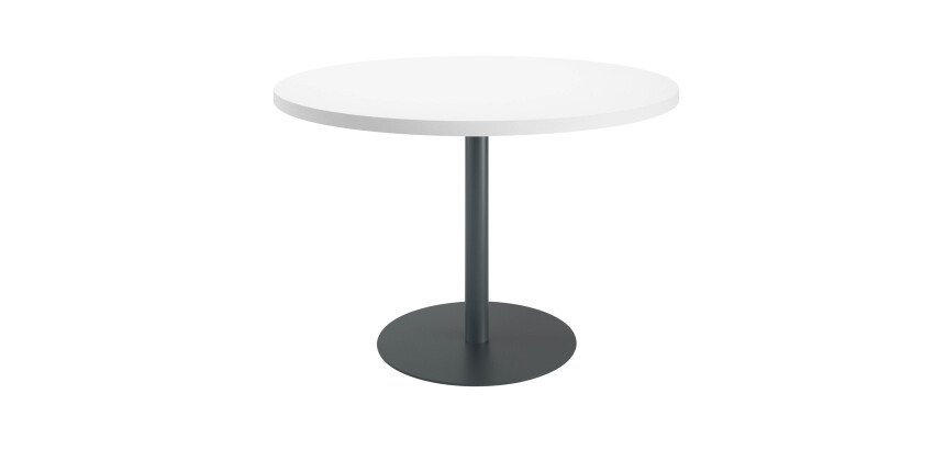 Table de réunion ronde blanc Ø 120 cm - Arch