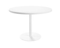 Mesa de reunión redonda Ecla blanca Ø 120 cm