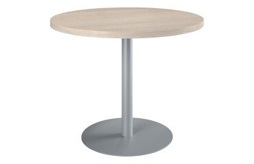 Mesa de reunión redonda Ecla roble gris Ø 100 cm
