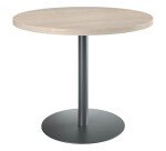 Table de réunion ronde chêne gris Ø 100 cm - Arch