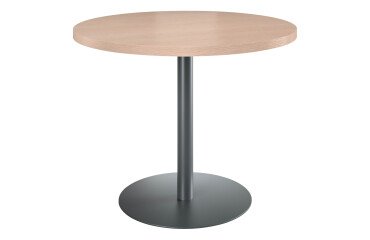 Mesa de reunión redonda Ecla roble claro Ø 100 cm