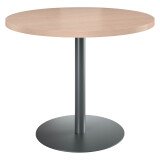 Table de réunion ronde chêne clair Ø 100 cm - Arch