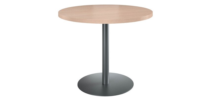 Table de réunion ronde chêne clair Ø 100 cm - Arch