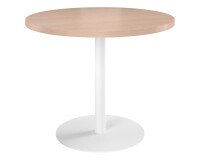 Mesa de reunión redonda Ecla roble claro Ø 100 cm