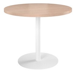 Mesa de reunión redonda Ecla roble claro Ø 100 cm