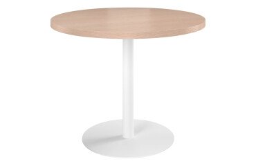Mesa de reunión redonda Ecla roble claro Ø 100 cm