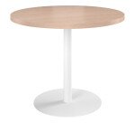 Mesa de reunión redonda Ecla roble claro Ø 100 cm