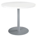 Table de réunion ronde blanc Ø 100 cm - Arch