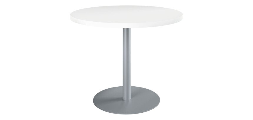 Table de réunion ronde blanc Ø 100 cm - Arch