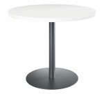 Mesa de reunión redonda Ecla blanca Ø 100 cm