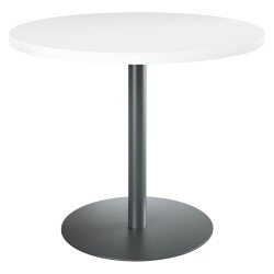 Table de réunion ronde blanc Ø 100 cm - Arch