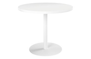 Mesa de reunión redonda Ecla blanca Ø 100 cm