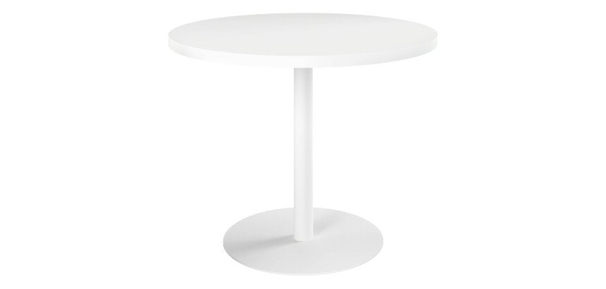 Table de réunion ronde blanc Ø 100 cm - Arch