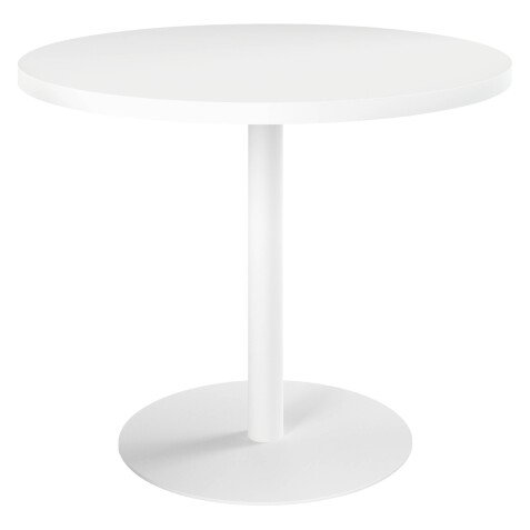 Table de réunion ronde blanc Ø 100 cm - Arch