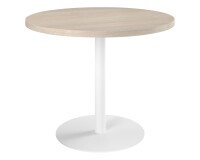 Mesa de reunión redonda Ecla roble gris Ø 100 cm