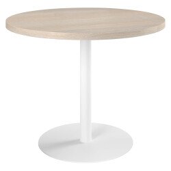 Table de réunion ronde chêne gris Ø 100 cm - Arch