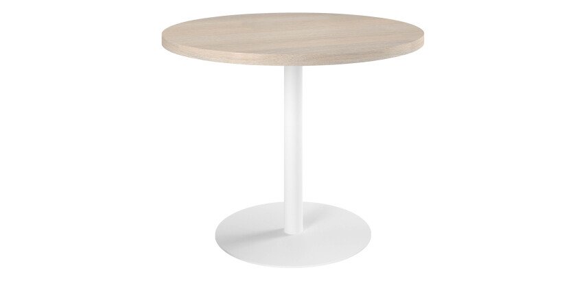 Table de réunion ronde chêne gris Ø 100 cm - Arch
