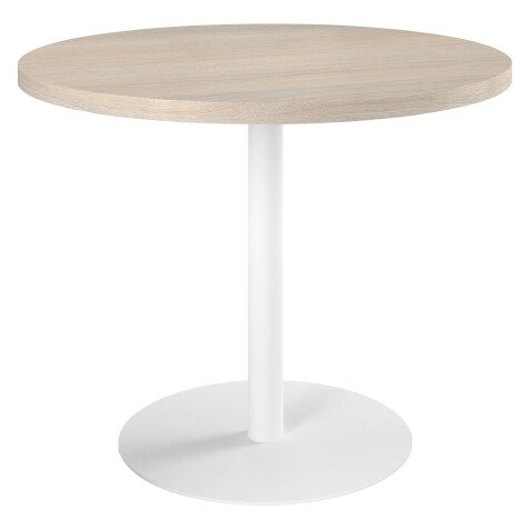 Table de réunion ronde chêne gris Ø 100 cm - Arch
