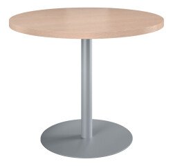 Mesa de reunión redonda Ecla roble claro Ø 100 cm