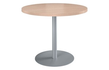 Mesa de reunión redonda Ecla roble claro Ø 100 cm