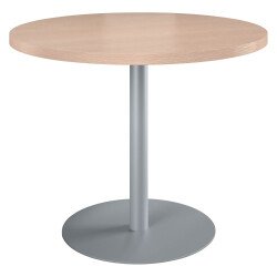 Table de réunion ronde chêne clair Ø 100 cm - Arch