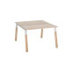 <div>
  2-office pole ECLA depth 126 metal and wood base
</div>