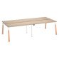 Bench 4 scrivanie Ecla gambe in legno