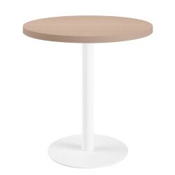 Table de réunion ronde chêne clair Ø 80 cm - Arch
