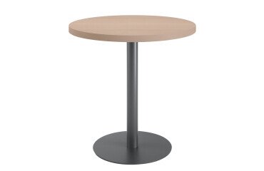 Mesa de reunión redonda Ecla roble claro Ø 80 cm